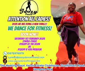 Join us this Saturday 01 February as we start our day the ultimate way! Dancing!!💃 An awesome way for mom & daughter to bond, get fit and learn new moves 😎 Book your spots now and set the tone for the weekend 💃 Kelvin Estate Clubhouse Zuurfontein Road Kempton Park 09h30-11h00.